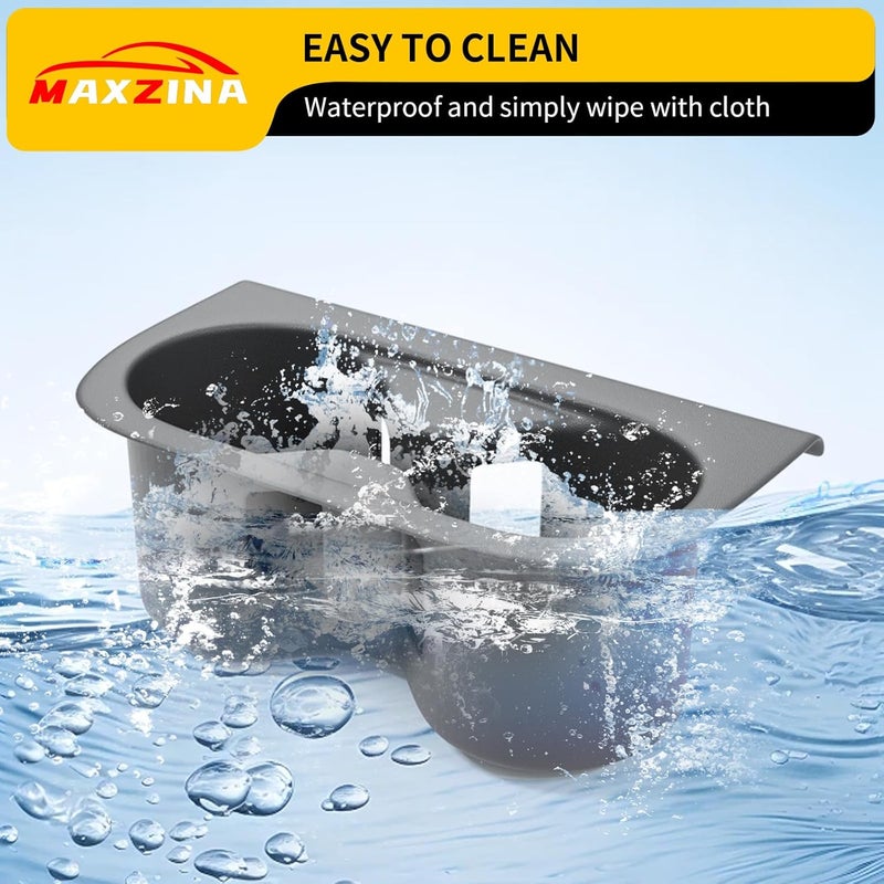 Maxzina Cup Holder Compatible with 2023-2025 Honda HRV Silicone Insert Center Console Cup Holder Silicone Black Bottle Holder Interior Decoration for 2024 HR-V Accessories - Image 5